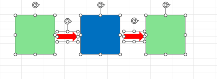 図形をまとめて選択する