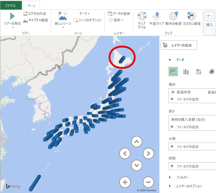 北海道の数値が更新された