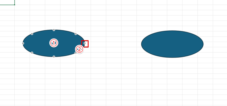 図形の間に矢印を追加する