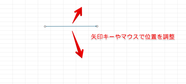 矢印の位置を調整する