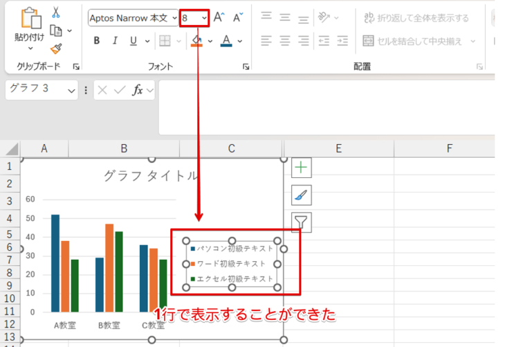 凡例が1行で表示された