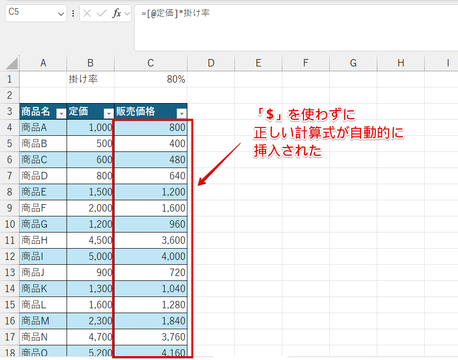 構造化テーブル参照 – 構造化参照 テーブル : Excelで構造化参照を作成する2つの方法 – BNEX