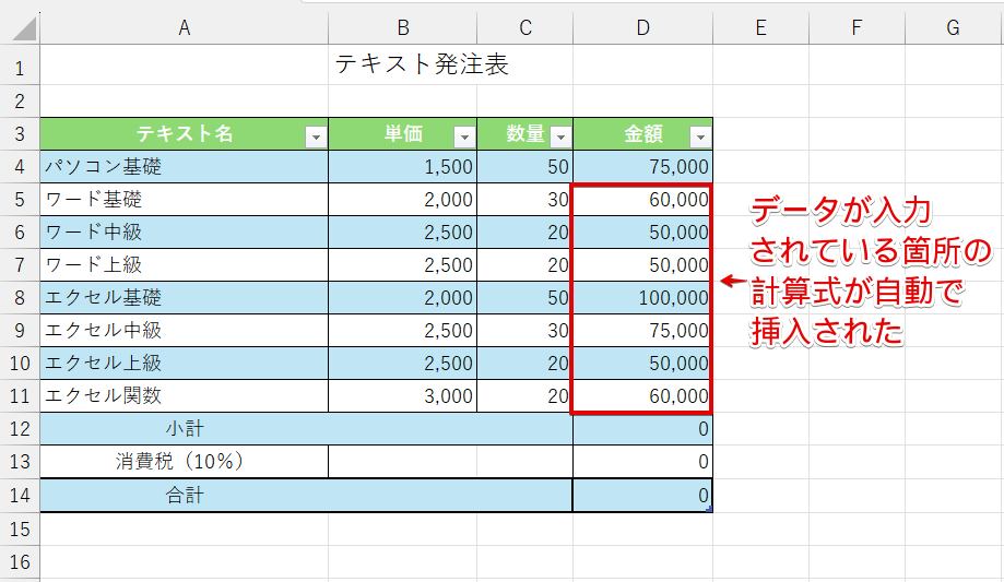 エクセルのテーブルを使って参照する【構造化参照】をわかりやすく解説!