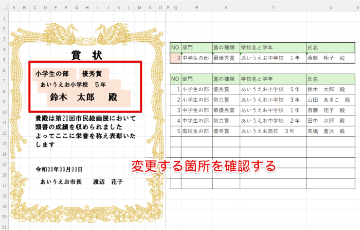 内容に漏れがないか確認する