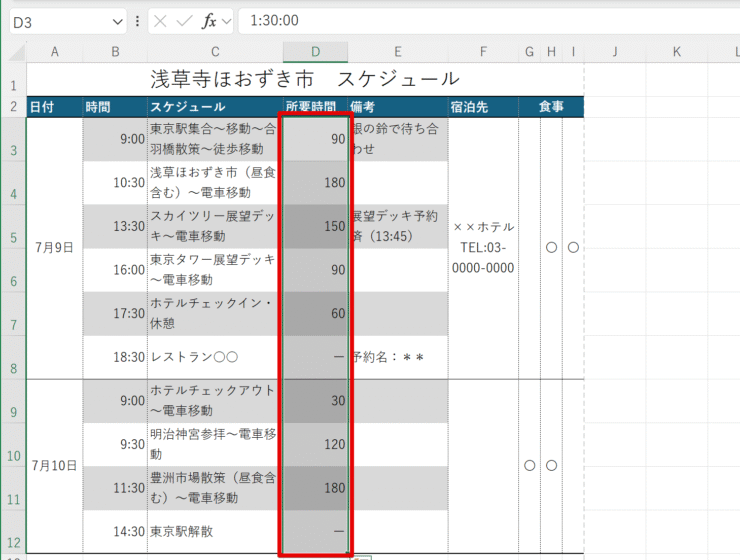 表示形式が変更された