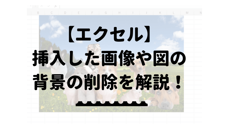 エクセル】挿入した画像や図の背景の削除方法を解説！