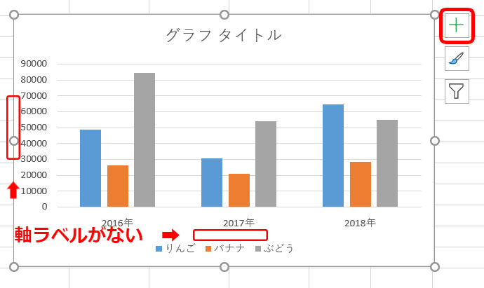 エクセルのグラフに軸ラベルを表示する方法と編集 エクセルドクター