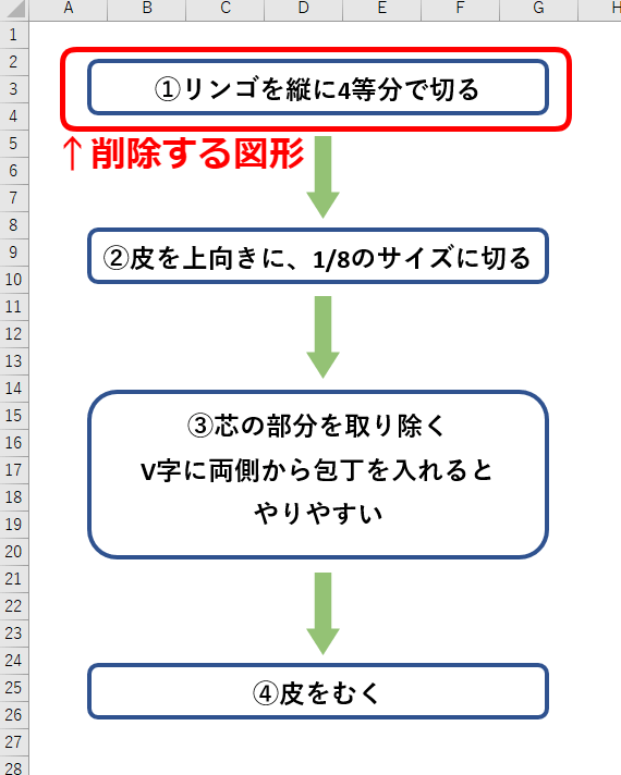 選択 一括 エクセル 図形