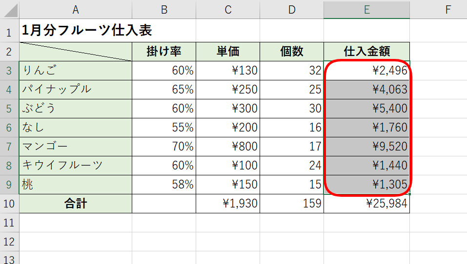 クイック分析を開く Ctrl Q エクセルドクター